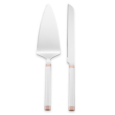 kate spade new york Rosy Glow™ 2-Piece Cake Knife and Server Set | Bed Bath  & Beyond