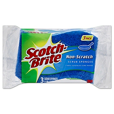 Scotch-Brite&reg; 3-Count Non-Scratch Scrub Sponge. View a larger version of this product image.
