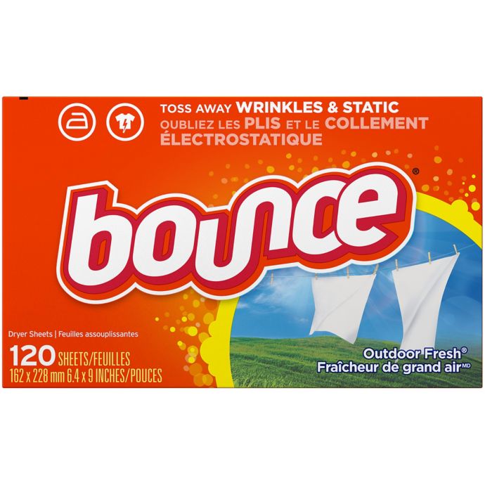 Bounce® Outdoor Fresh™ 4 In 1 120 Count Fabric Softener Dryer Sheets In 6392