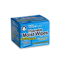 Harmon® Face Values™ 20-Count Flushable Moist Wipes Individually Packaged