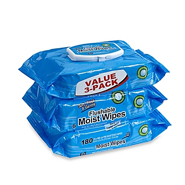 Harmon&reg; Face Values&trade; 3-Pack 60-Count Flushable Moist Wipes. View a larger version of this product image.
