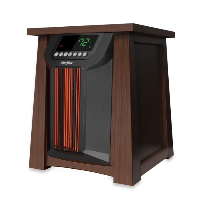 Lifelux Electric Infrared Oscillating Heater in Brown Bed Bath & Beyond