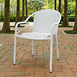 Crosley Palm Harbor Wicker Stacking Chairs (Set of 4)