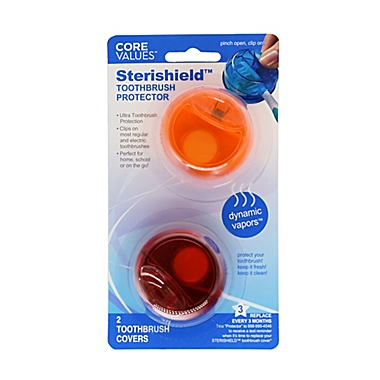Core Values&trade; 2-Count Sterisheild Toothbrush Protector. View a larger version of this product image.