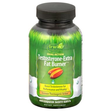 Irwin Naturals&reg; 60-Count Testosterone-Extra Fat Burner Dual Action Softgels. View a larger version of this product image.