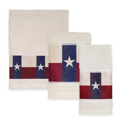 red white and blue bath towels