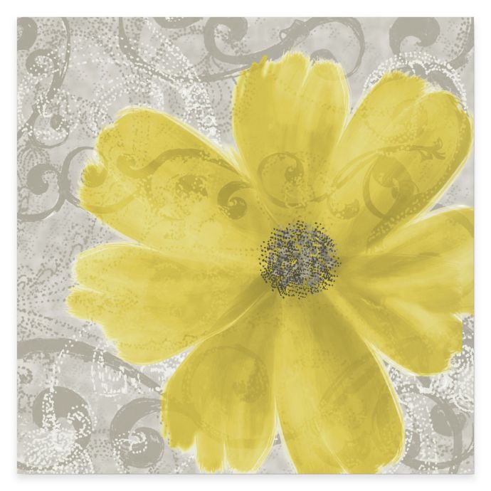 Courtside Market Flower Yellow Poppy Canvas Wall Art Bed Bath And Beyond Canada