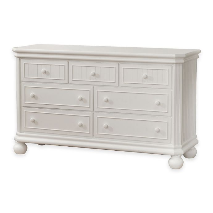 Sorelle Finley 7 Drawer Double Dresser In White Bed Bath Beyond