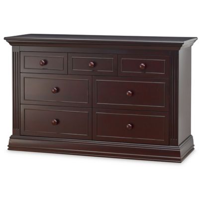 Sorelle Providence 7 Drawer Double Dresser In Dark Espresso