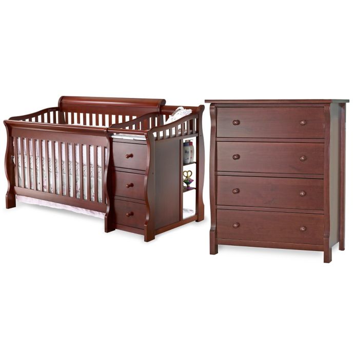 Sorelle Tuscany Nursery Furniture Collection In Cherry Bed Bath