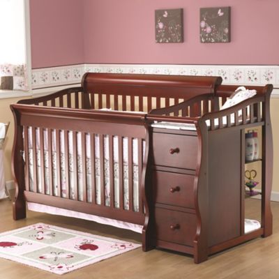 sorelle tuscany toddler rail cherry