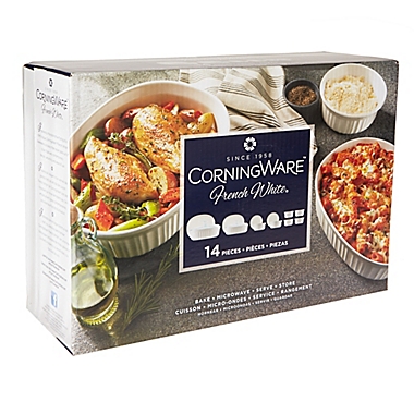 CorningWare&reg; French White&reg; 14-Piece Bakeware Set. View a larger version of this product image.