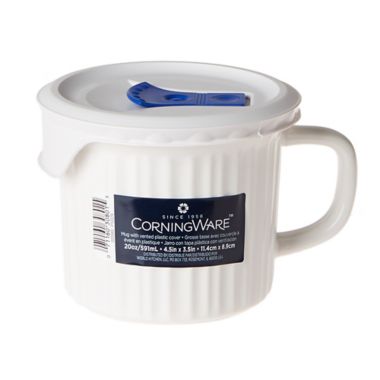 CorningWare&reg; 20-Ounce Mug with Venting Plastic Cover. View a larger version of this product image.