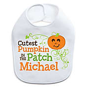 &quot;Cutest Pumpkin in the Patch&quot; Boy Halloween Bib