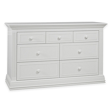 Sorelle Providence 7-Drawer Double Dresser in White. View a larger version of this product image.