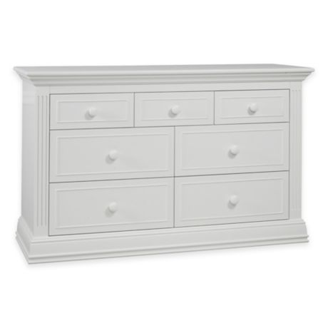 Sorelle Providence 7 Drawer Double Dresser In White Bed Bath