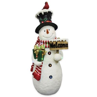 Snowman 20 Bulbs Pre Lit Christmas Silhouette Lights Window Decoration 
