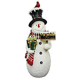National Tree Welcoming Snowman 28-Inch Pre-Lit Decoration