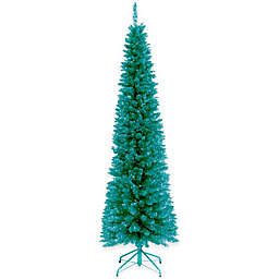 National Tree Company 6-Foot Tinsel Christmas Tree with Plastic Stand in Turquoise