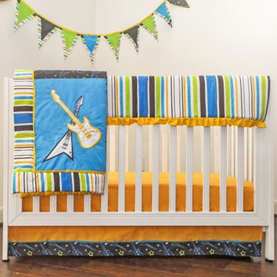 guitar crib bedding