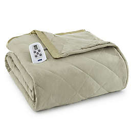 Micro Flannel® Electric Heated Queen Comforter/Blanket in Meadow
