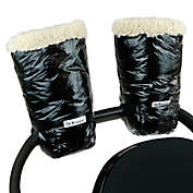 7AM Enfant Warmmuff Stroller Gloves with Plush Lining in Black Polar