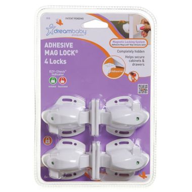 Dreambaby&reg; 4-Pack Adhesive Magnetic Lock. View a larger version of this product image.