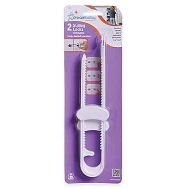 Dreambaby&reg; One-Hand Sliding Locks (2-Pack). View a larger version of this product image.