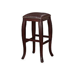 San Francisco Square Top 30-Inch Bar Stool in Brown