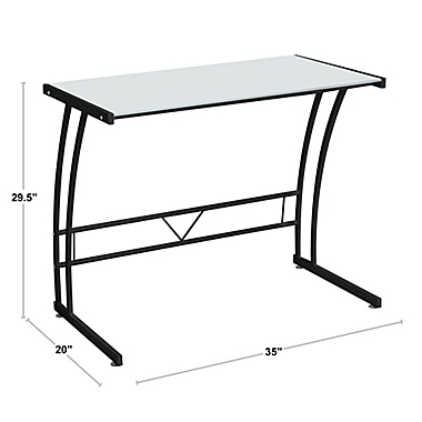 LumiSource&reg; Sigma Desk in Black. View a larger version of this product image.
