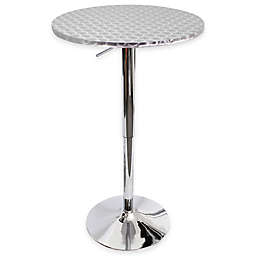 LumiSource® Bistro Round Bar Table in Silver