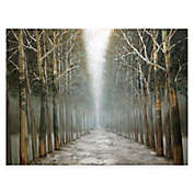 Hand Painted Canvas Tree Lined Path 36-Inch x 48-Inch Gallery Wrap Wall Art