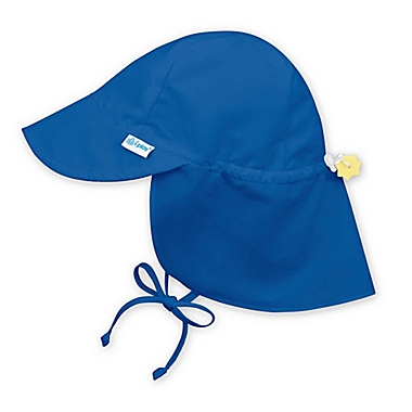 i play.&reg; by green sprouts&reg; Newborn Sun Flap Hat in Royal Blue. View a larger version of this product image.