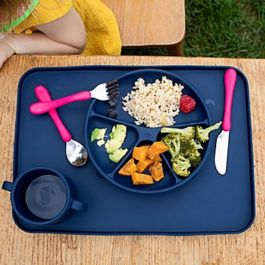 green sprouts&reg; Learning Cutlery Set in Pink. View a larger version of this product image.