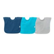 green sprouts&reg; 3-Pack Pull-over Stay-dry Bibs in Blue-Multi