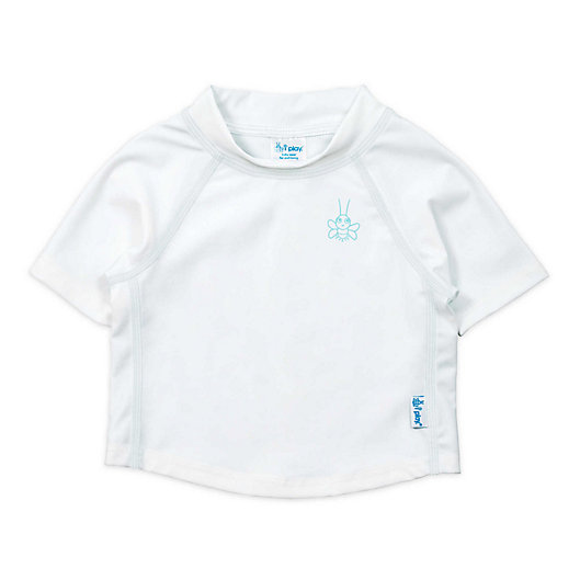 Baby & Toddler Short Sleeve Striped Rashguard Shirt i play