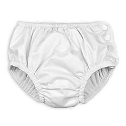 i play.&reg; by green sprouts&reg; Size 6M Snap Swim Diaper in White