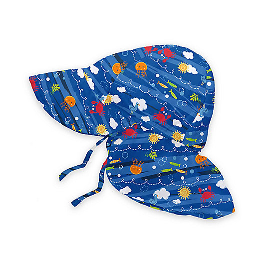 Alternate image 1 for i play.® Sea Friends Flap Sun Hat in Royal Blue