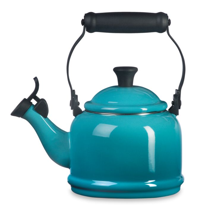 Le Creuset® Demi 1.25Quart Whistling Tea Kettle in Caribbean Blue