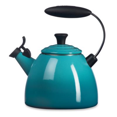 turquoise tea kettle