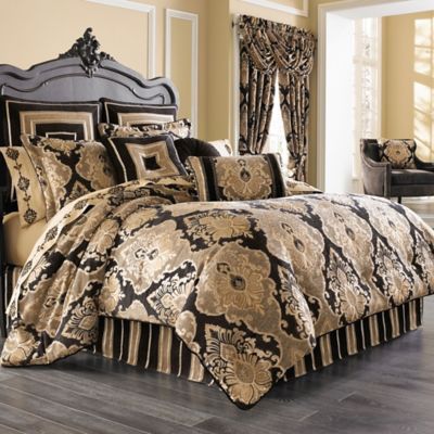 black and gold comforter set queen size