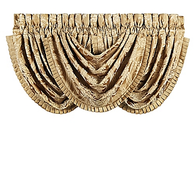 J. Queen New York&trade; Napoleon Waterfall Window Valance in Gold. View a larger version of this product image.
