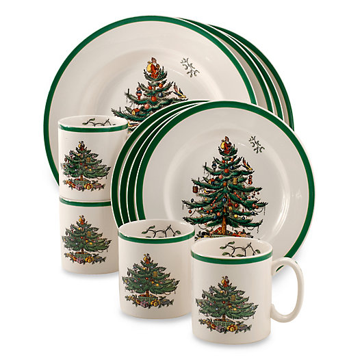 Alternate image 1 for Spode® Christmas Tree 12-Piece Dinnerware Set