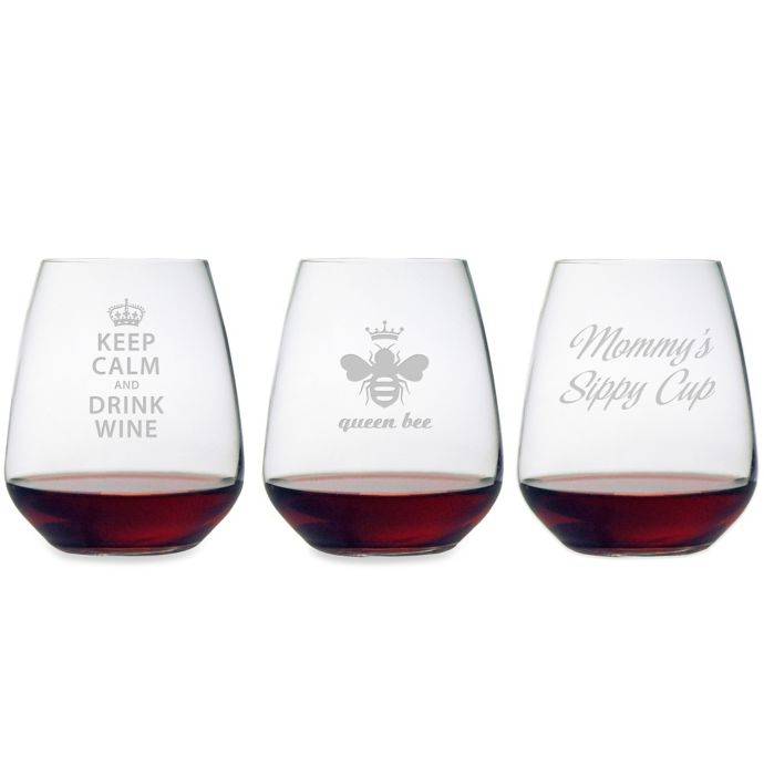 bed bath beyond stemless wine glasses
