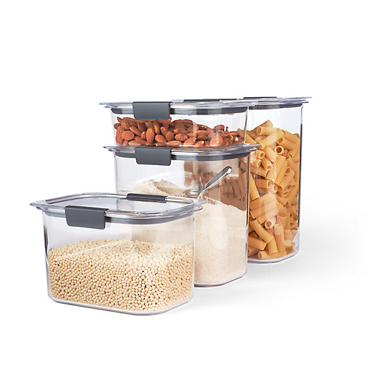 Alternate image 1 for Rubbermaid® Brilliance™ 4-Piece Dry Food Storage Set