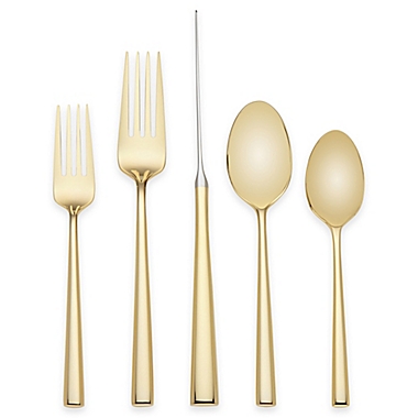 kate spade new york Malmo&trade; Gold 5-Piece Flatware Place Setting. View a larger version of this product image.