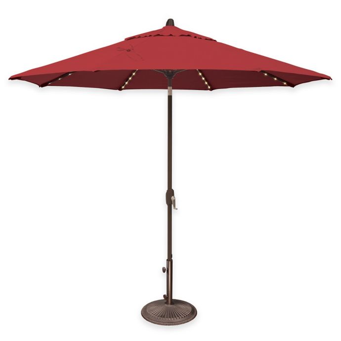 SimplyShade Lanai Pro 9Foot Octagon AutoTilt Market Umbrella in Sunbrella® Fabric Bed Bath