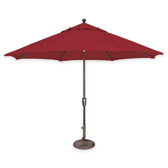 Simplyshade Catalina 11 Foot Push Button Tilt Octagon Aluminum Solefin Umbrella Bed Bath Beyond