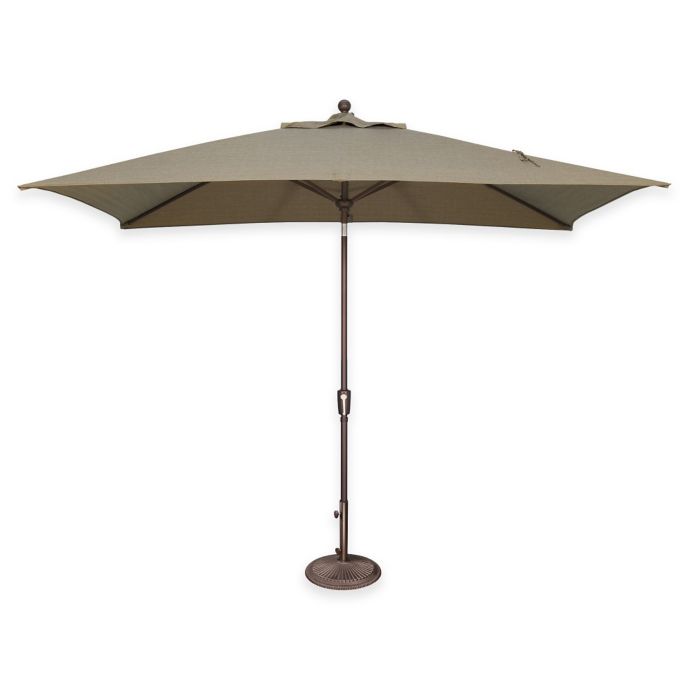 Simplyshade Catalina 6 5 Foot X 10 Foot Tilt Rectangle Solefin Umbrella Bed Bath Beyond