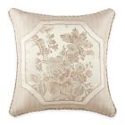 Waterford® Linens Castlequin Applique Square Throw Pillow | Bed Bath ...